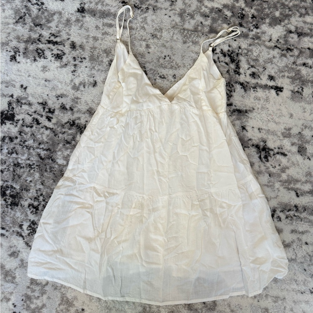 Rhythm white Women's babydoll dress